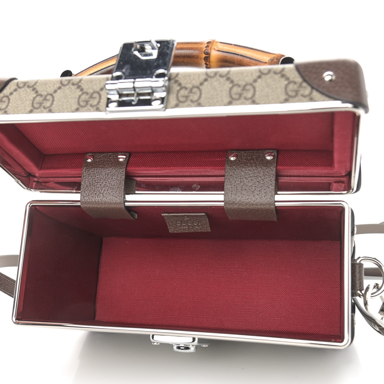 Gucci GG Supreme Monogram Globe-Trotter Beauty Case Brown 5 of 9