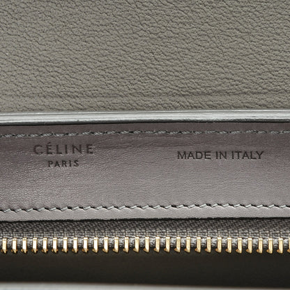 Celine Sleek Calfskin Small Tri-Color Trapeze Dark Blue 6 of 7