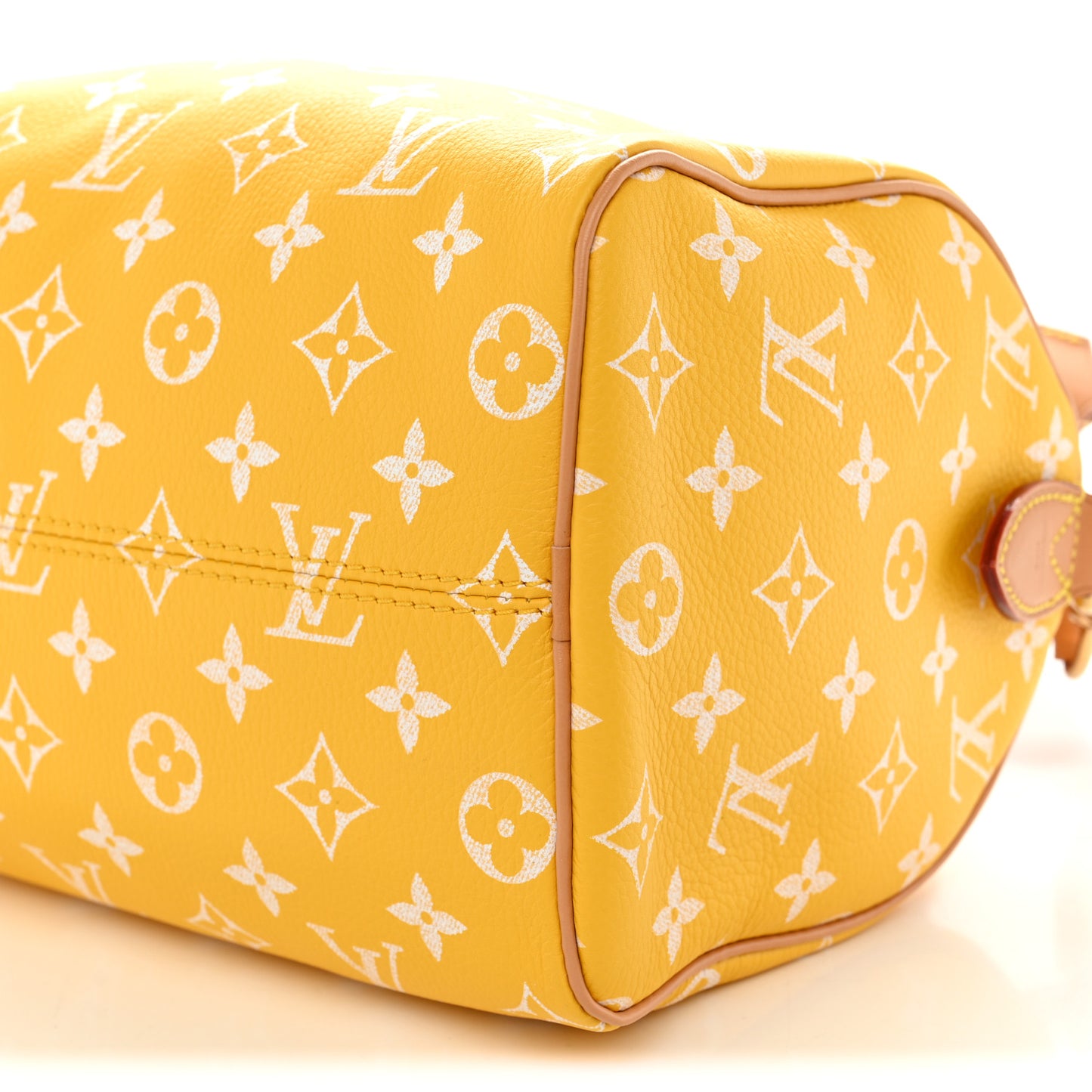 Calfskin Monogram Speedy P9 Bandouliere 25 Jaune Mat