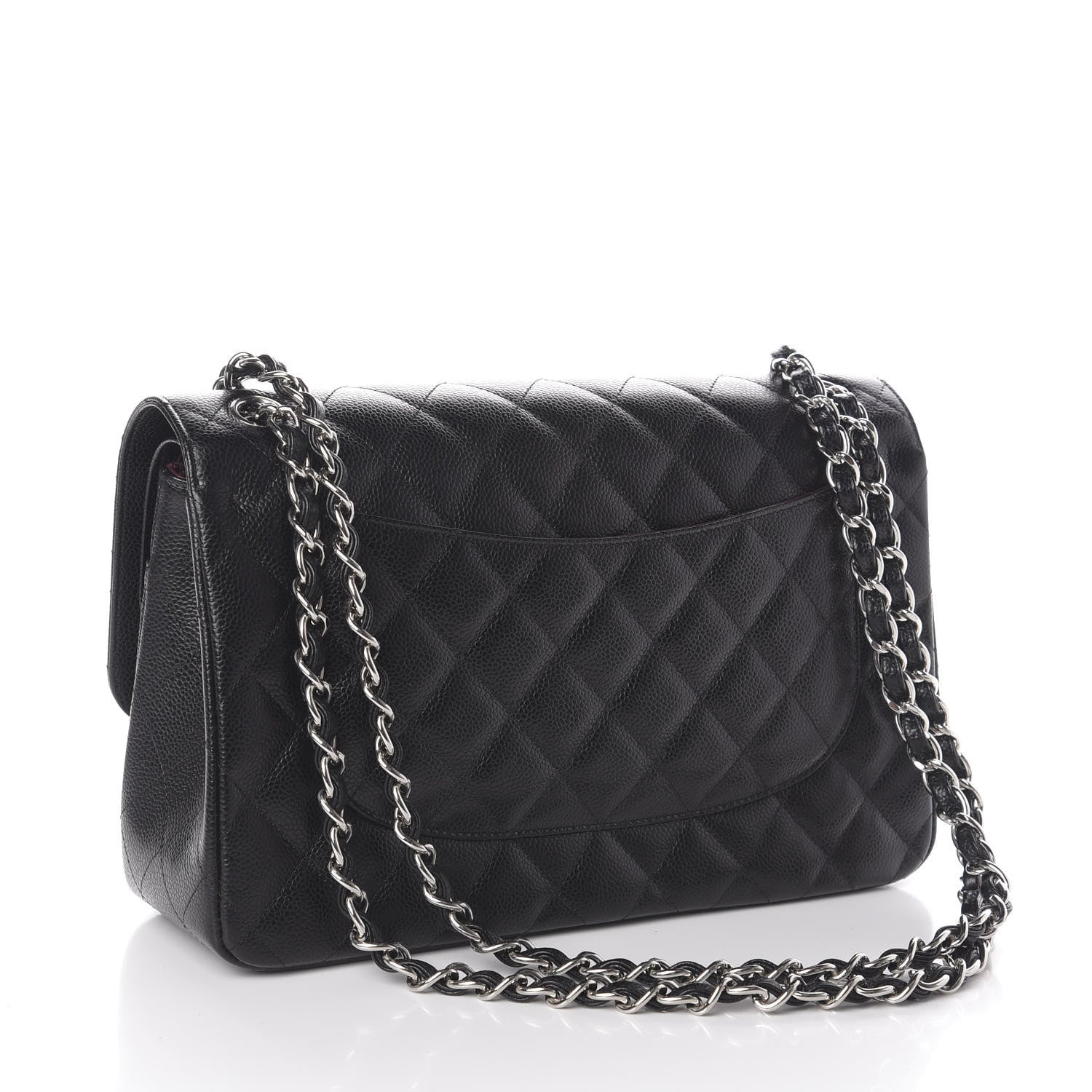 Chanel Caviar Quilted Jumbo Double Flap Black 3 of 10