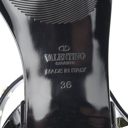 Valentino Garavani PVC Jelly Rockstud Caged Sandals 36 Black 6 of 7
