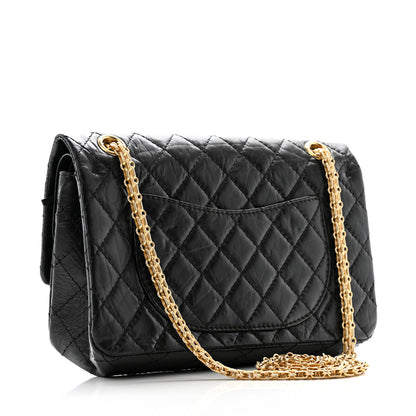 Chanel Aged Calfskin Lucky Charms 2.55 Reissue 225 Flap Black 3 of 12