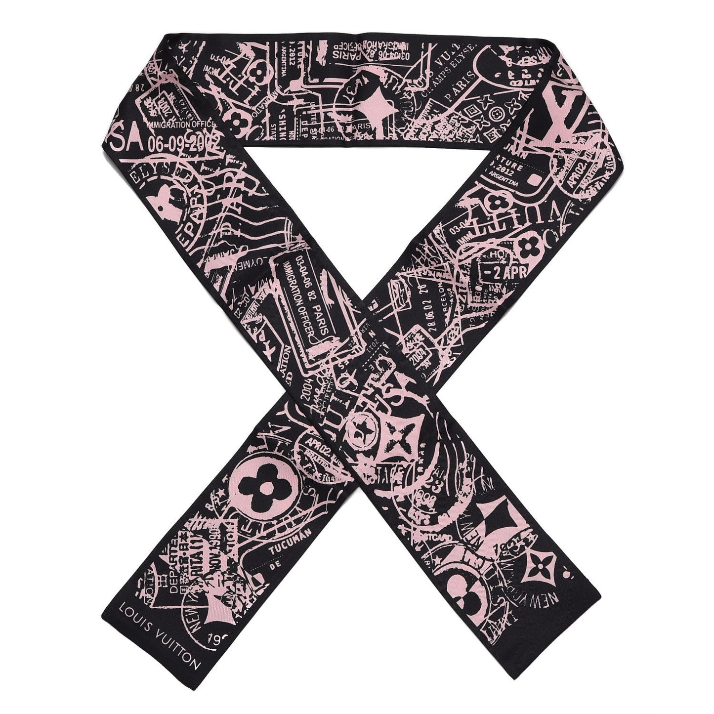 Silk Boarding Bandeau Black Pink