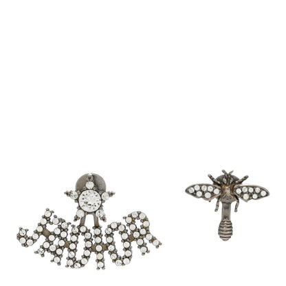 Christian Dior Metal Crystal J'Adior Earrings Antique Silver 1 of 7