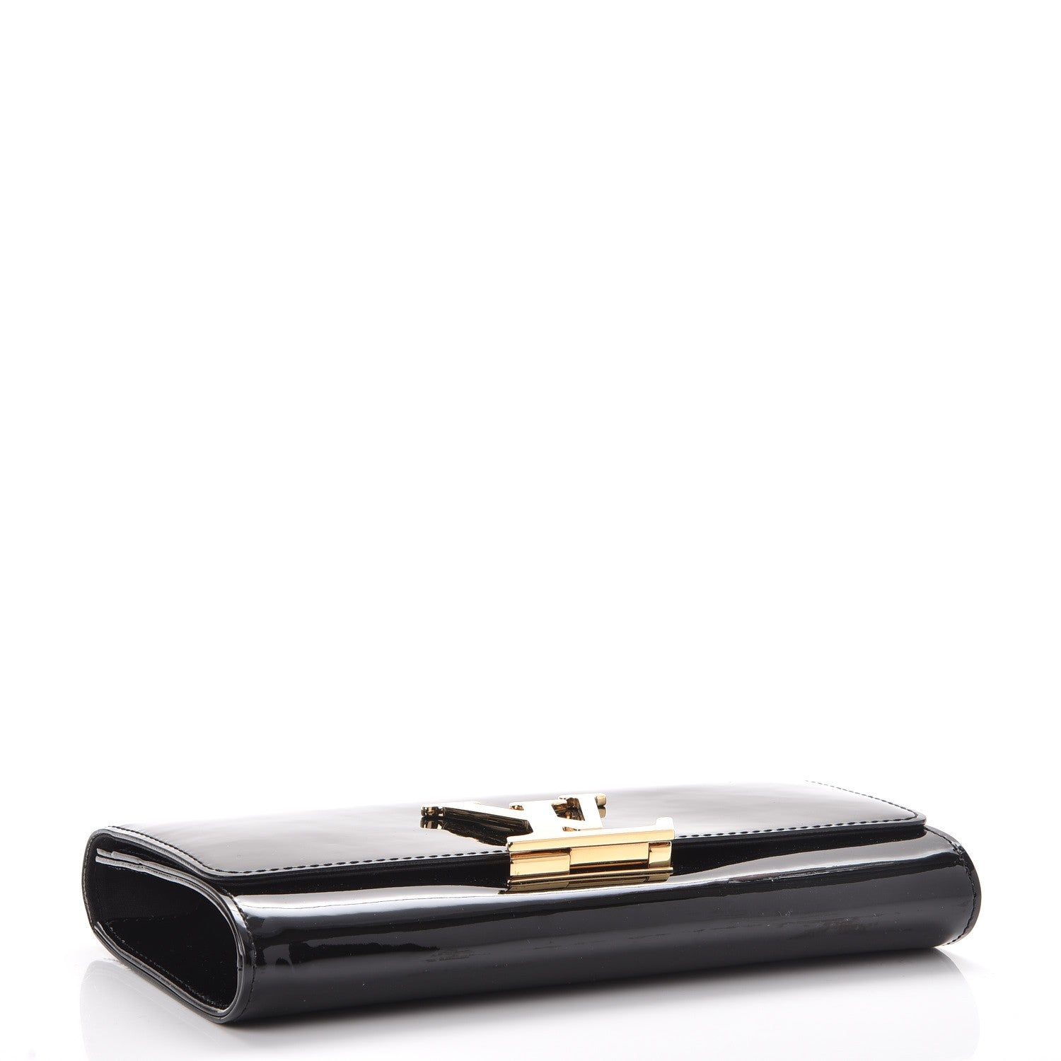 Louis Vuitton Patent Neo Sobe Louise EW Clutch Black 4 of 10