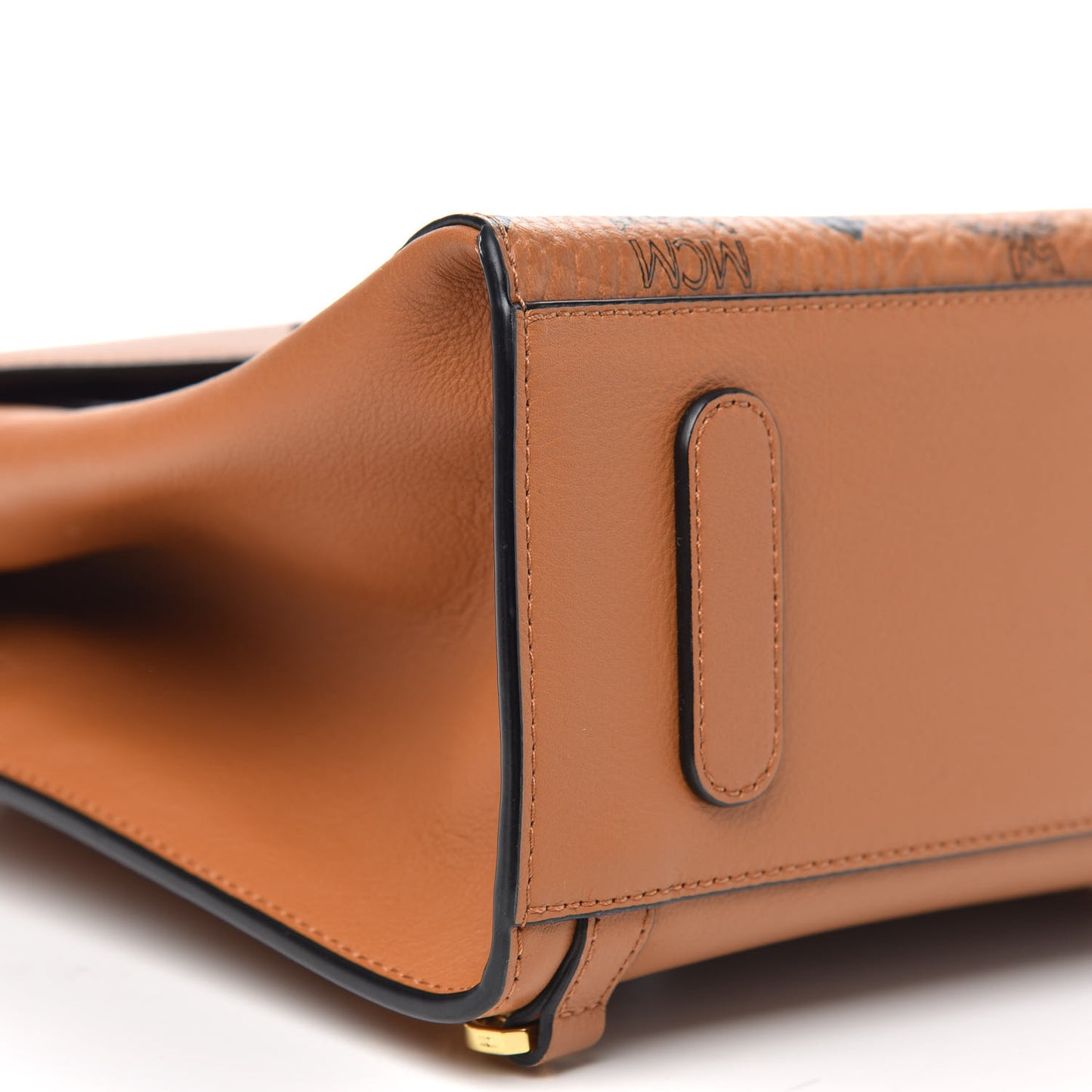Calfskin Essential Visetos Small Backpack Cognac