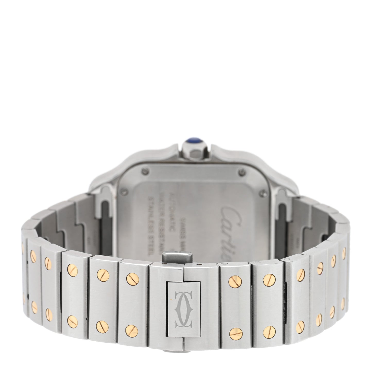 Stainless Steel 18K Yellow Gold 35mm Santos de Cartier Automatic Watch