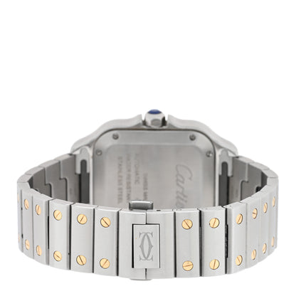 Cartier Stainless Steel 18K Yellow Gold 35mm Santos de Cartier Automatic Watch 3 of 5
