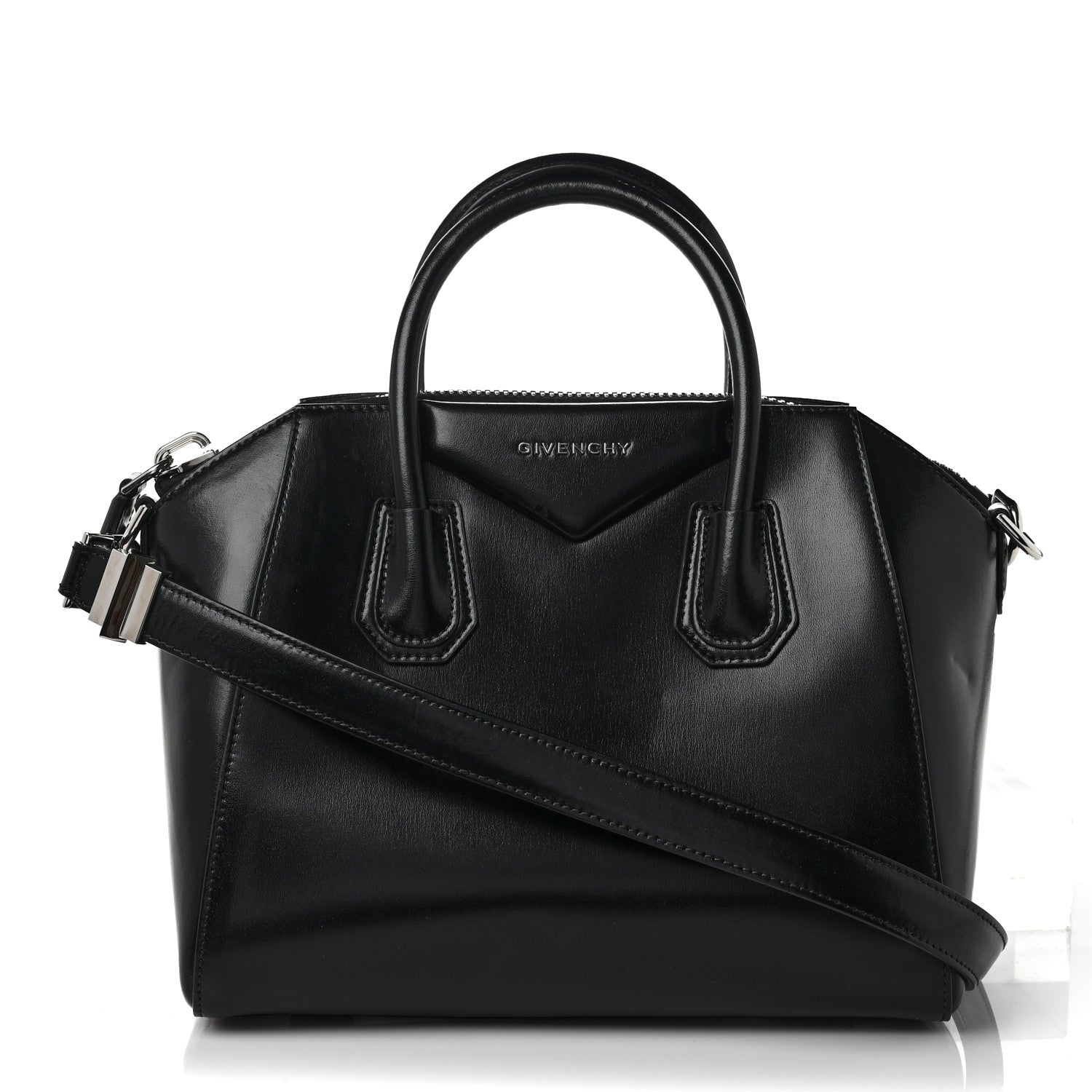 Givenchy Shiny Lord Calfskin Medium Antigona Black 1 of 9