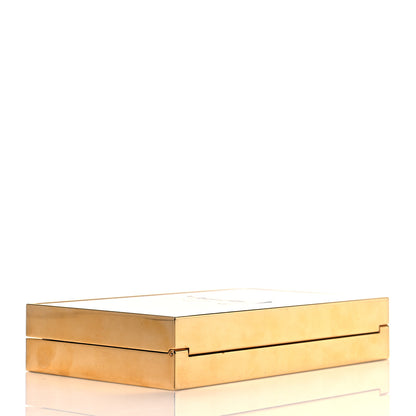 Saint Laurent Plexiglass Monogram Minaudiere Tuxedo Box Clutch Black 3 of 9