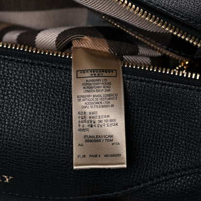 Burberry Derby Calfskin Medium Alchester Bowling Bag Black 6 of 10