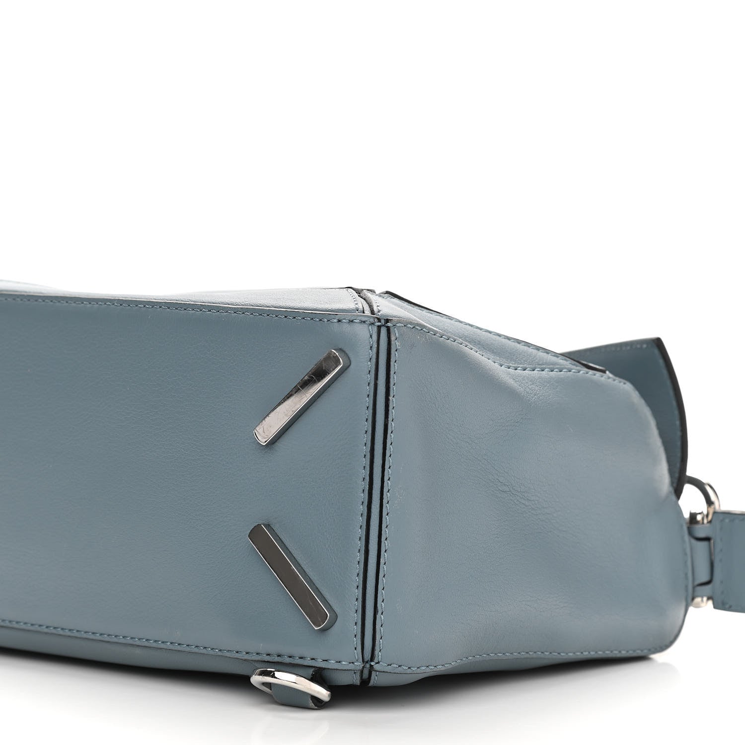 Loewe Calfskin Small Puzzle Bag Stone Blue 6 of 14