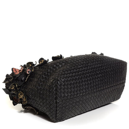 Bottega Veneta Nappa Intreciatto Medium Butterfly Cabat Nero Black 4 of 9