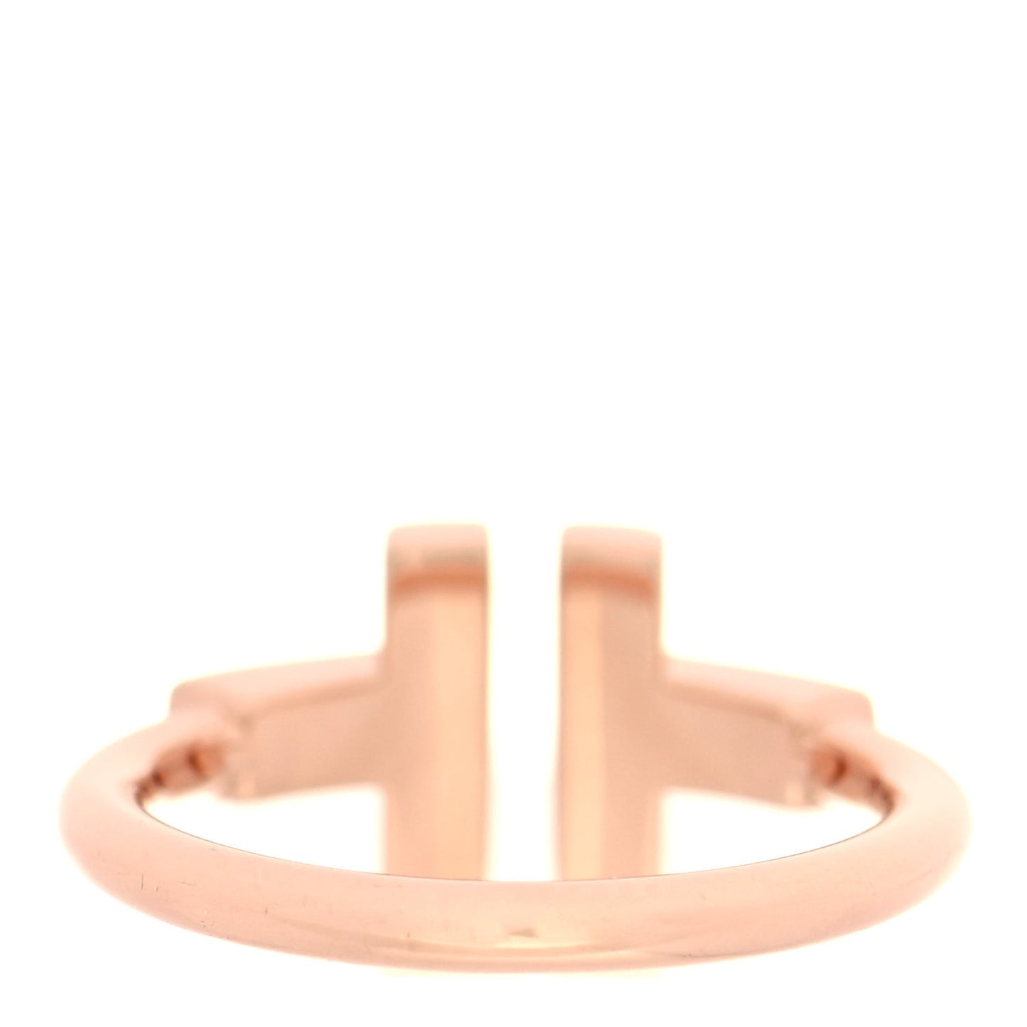 18K Rose Gold Mother of Pearl T Wire Ring 49 5