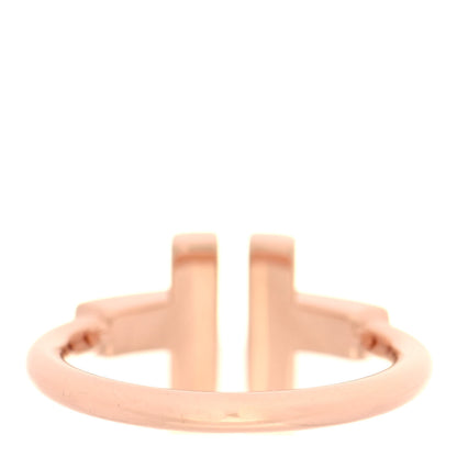 Tiffany 18K Rose Gold Mother of Pearl T Wire Ring 49 5 3 of 5
