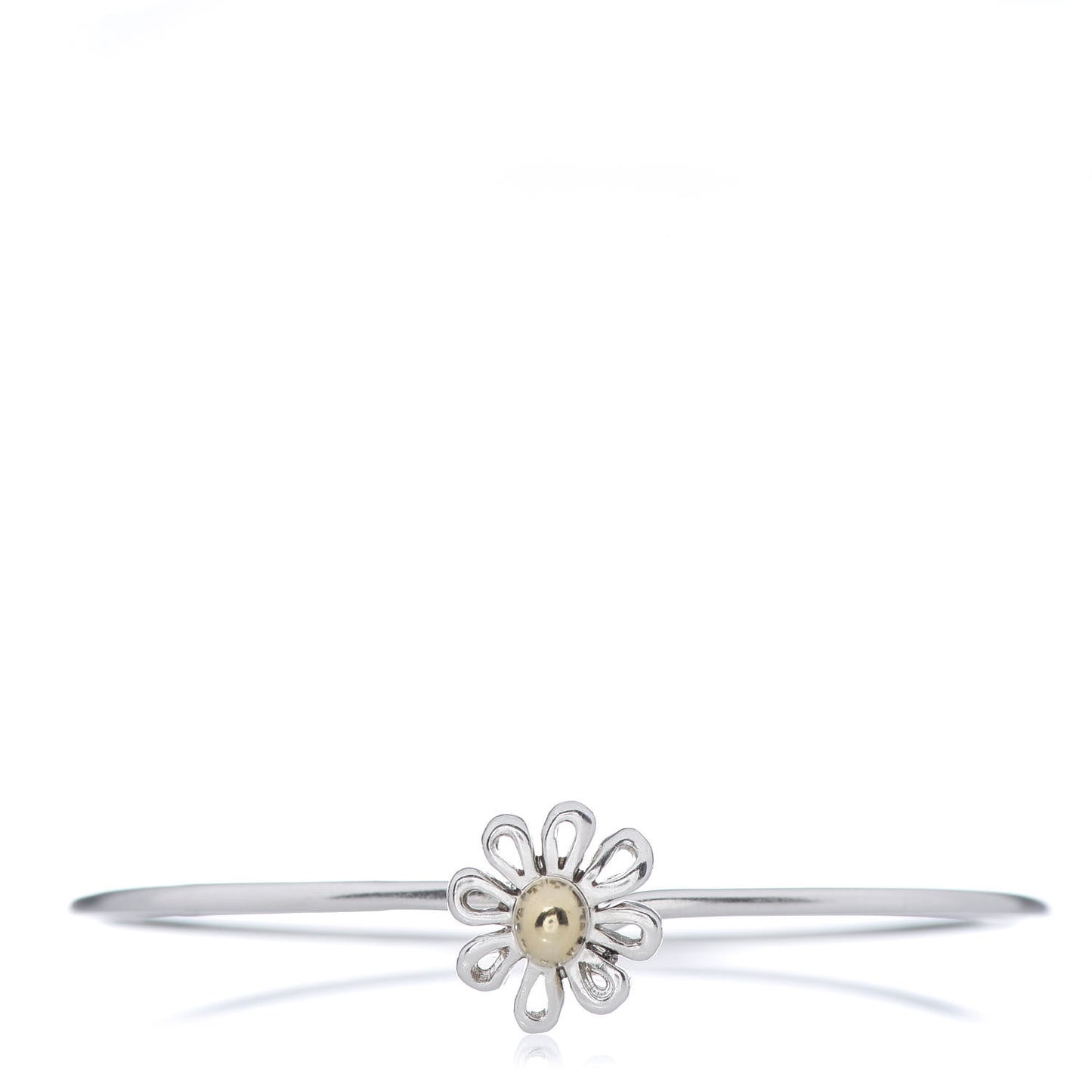 Sterling Silver 18K Yellow Gold Paloma Picasso Daisy Bangle Bracelet