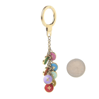 Louis Vuitton Metal Enamel Pastilles Key Chain Bag Charm Multicolor 2 of 4