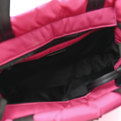 Prada Tessuto Nylon Soft Padded Shopping Tote Fuxia 5 of 14