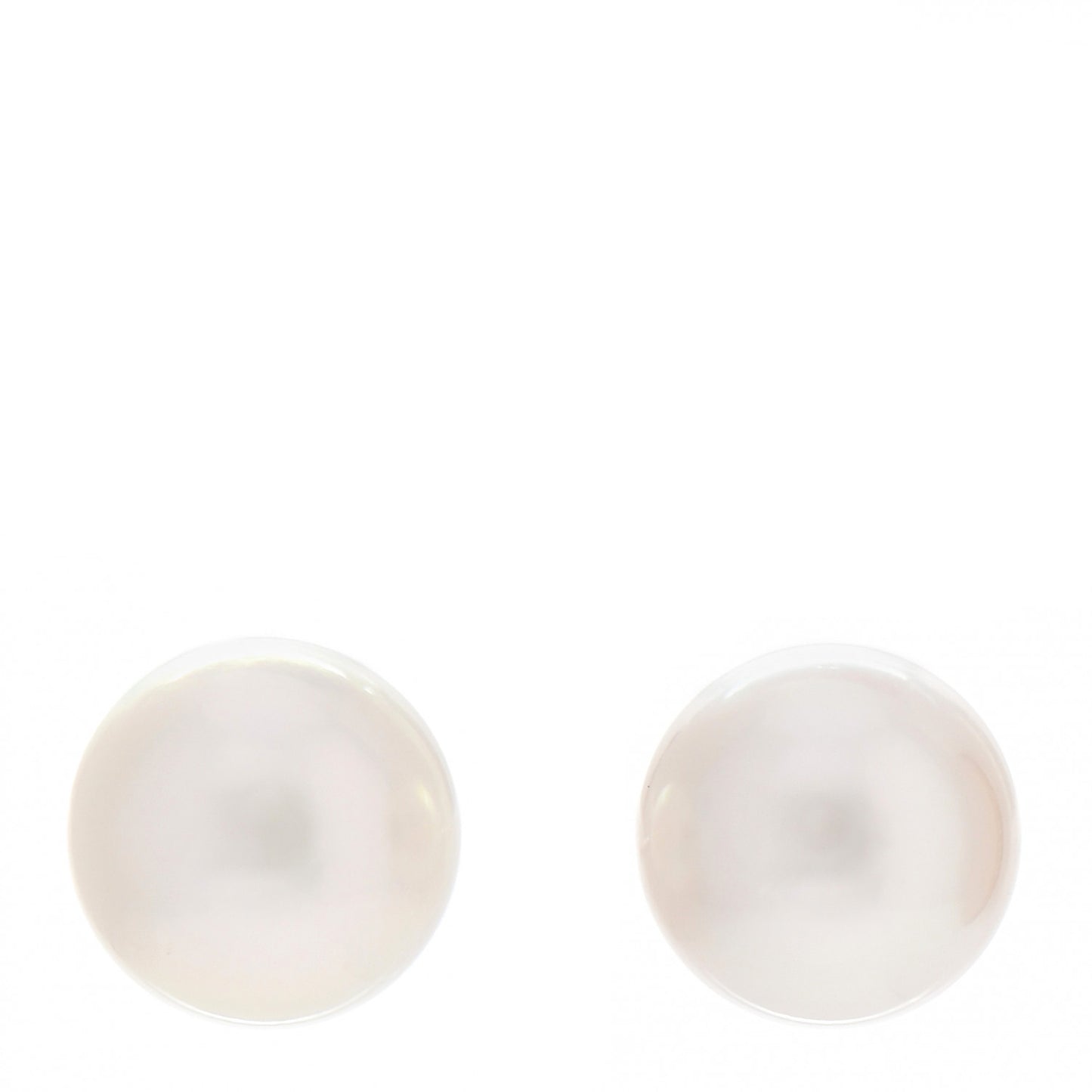 18K White Gold Akoya Pearl 8mm Stud Earrings