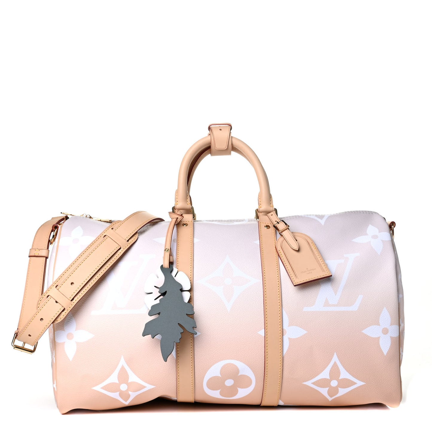 Monogram Giant By The Pool Keepall Bandouliere 45 Brume