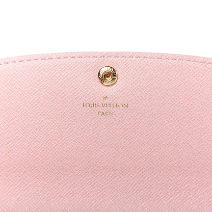 Louis Vuitton Damier Azur Emilie Wallet Rose Ballerine 9 of 10