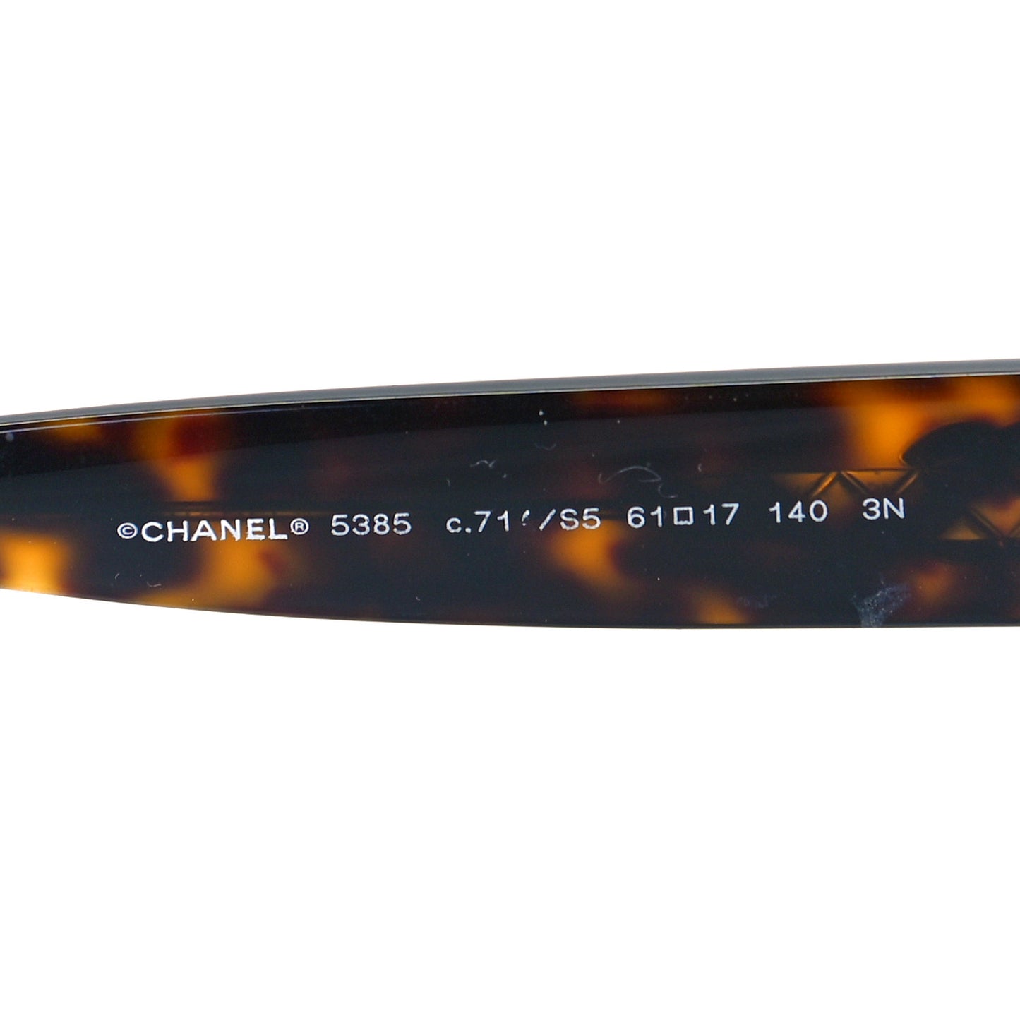 Acetate Square CC Sunglasses 5385 Tortoise
