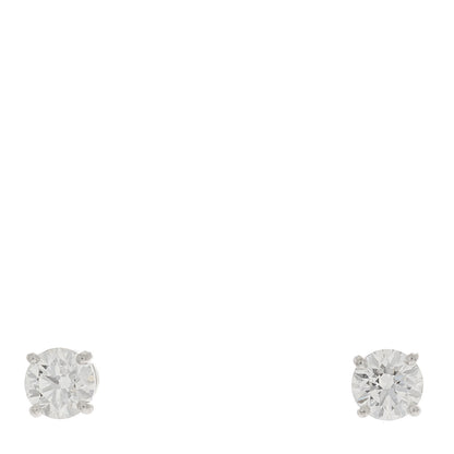 Harry Winston Platinum Diamond .83ctw Solitaire Earrings 1 of 4