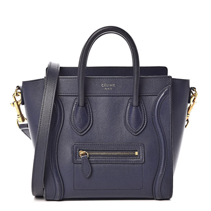 Celine Smooth Calfskin Nano Luggage Ink 1 of 15