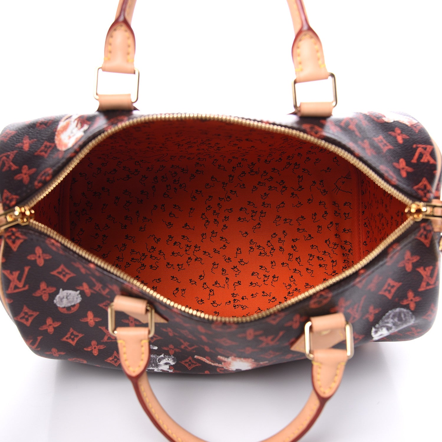 Louis Vuitton Catogram Speedy Bandouliere 30 Marron 5 of 9
