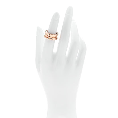 Bulgari 18K Rose Gold B.Zero1 Three-Band Ring 50 5.25 2 of 5
