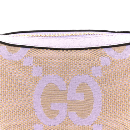 Gucci Monogram Jumbo GG Textured Dollar Calfskin Mini Ophidia Half Moon Hobo Beige Lapis 8 of 11