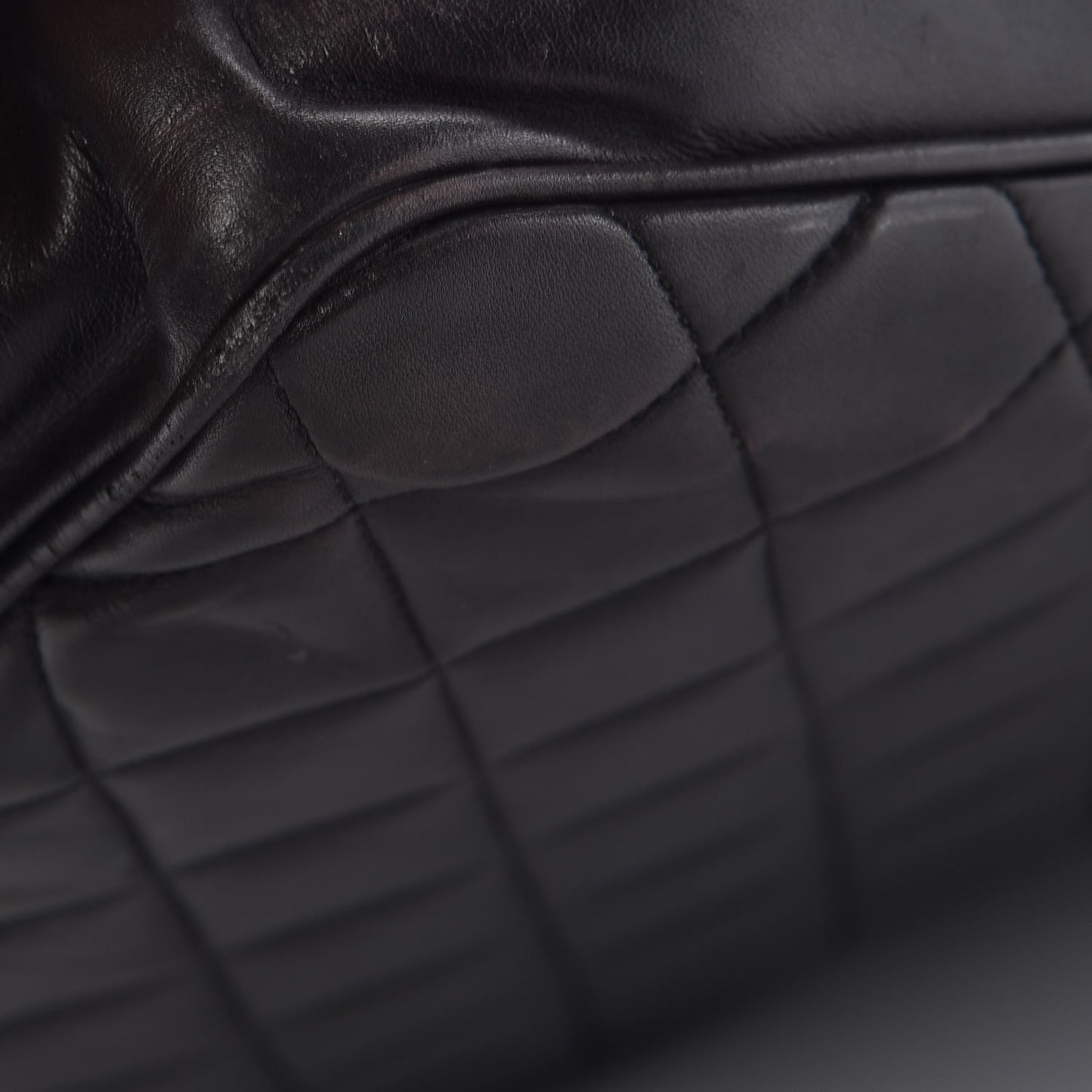 Lambskin Quilted Shoulder Bag Black