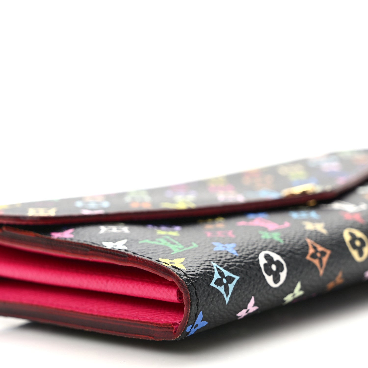 Louis Vuitton Monogram Multicolor Sarah Wallet NM Black Grenade 7 of 8