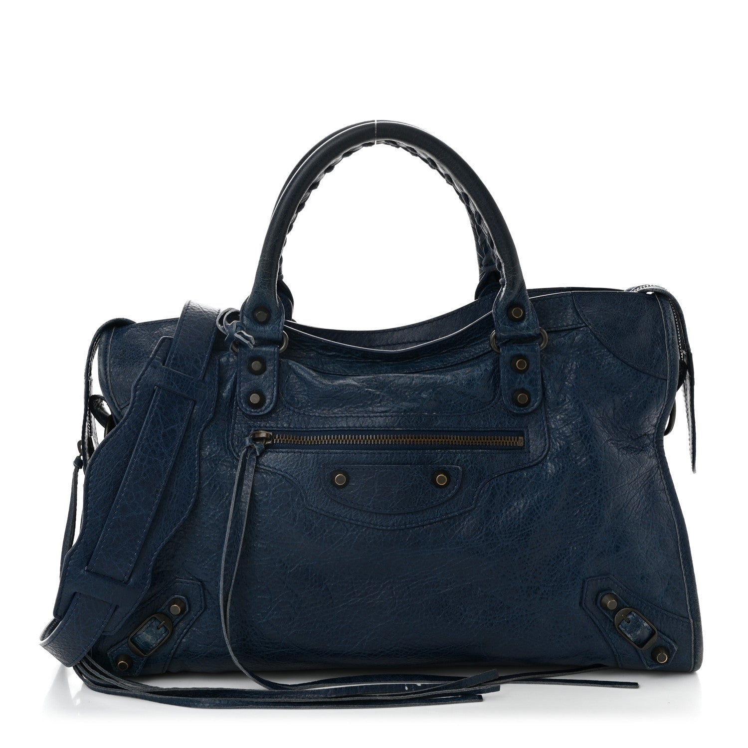 Balenciaga Agneau Classic Hardware City Bleu Mineral 1 of 14
