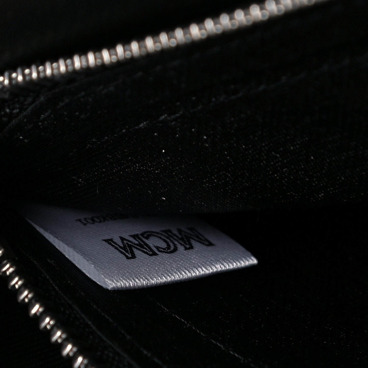 MCM Visetos Large Tri-Fold Flap Wallet Black 7 of 10