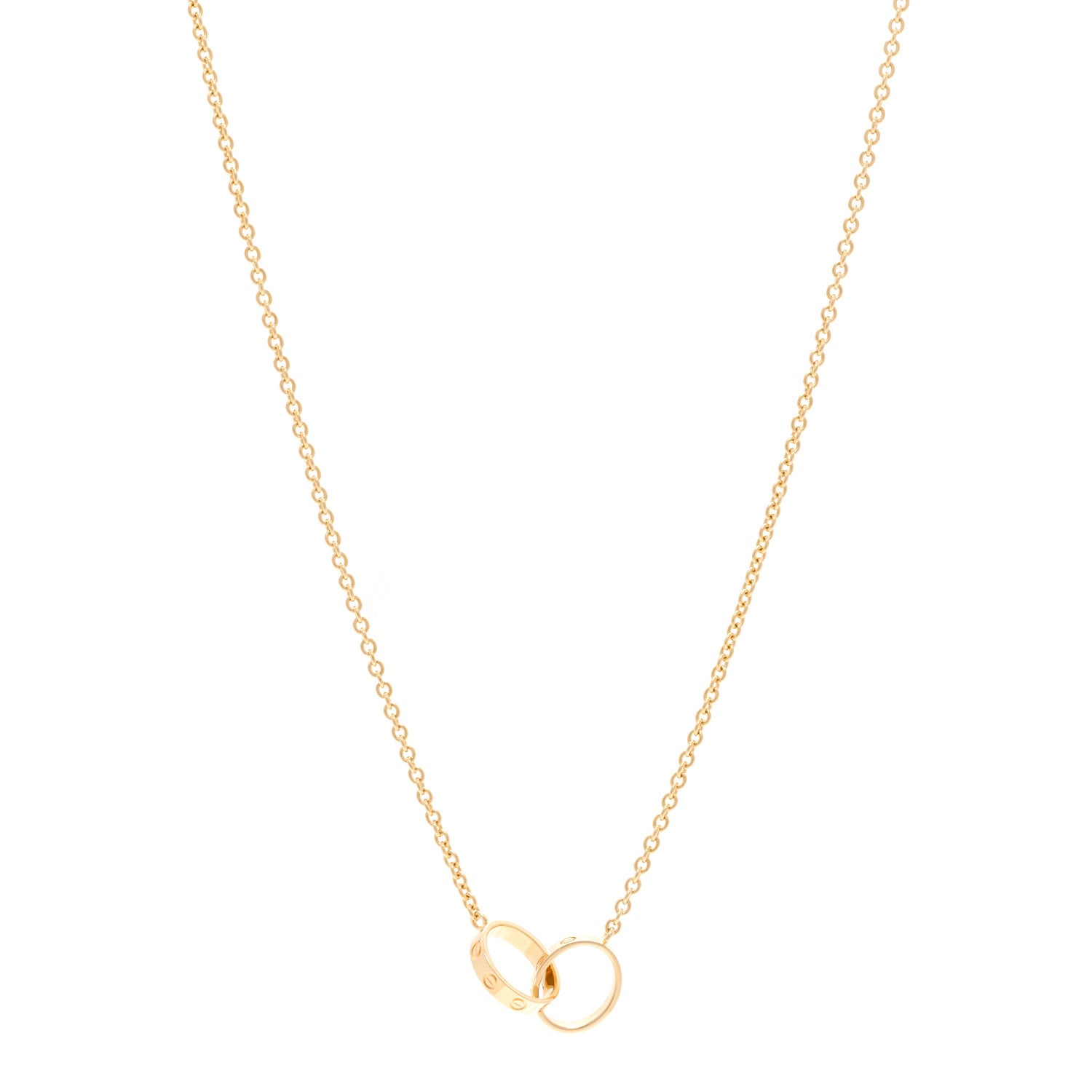 Cartier 18K Yellow Gold Interlocking LOVE Necklace 1 of 5