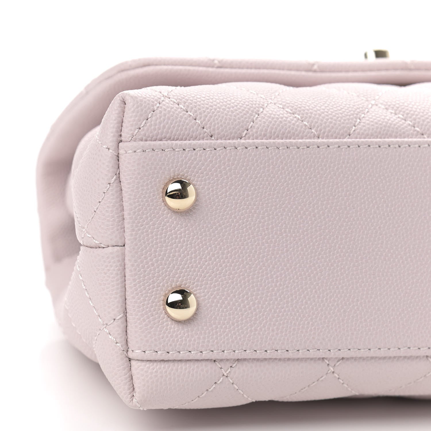 Chanel Caviar Quilted Mini Coco Handle Flap Lilas Lilac 8 of 9