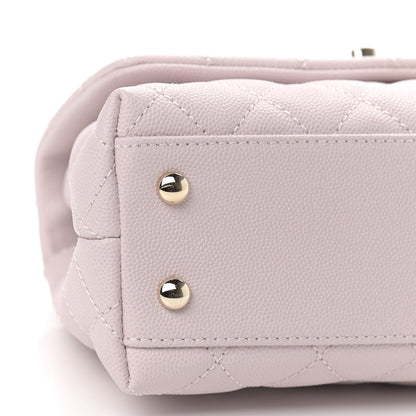 Chanel Caviar Quilted Mini Coco Handle Flap Lilas Lilac 8 of 9