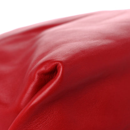 Saint Laurent Lambskin Teddy Drawstring Bag Eros Red 11 of 12
