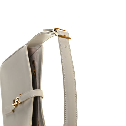 Saint Laurent Smooth Calfskin Le 5 A 7 Hobo Blanc Vintage 11 of 12