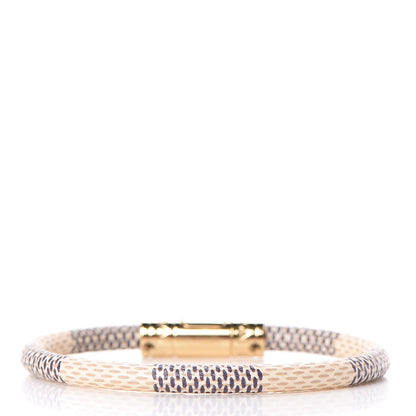 Louis Vuitton Damier Azur Keep It Bracelet 17 3 of 6