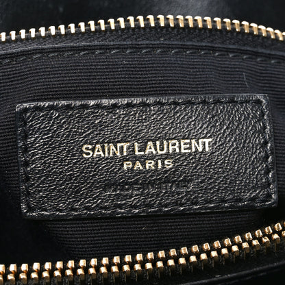 Saint Laurent Calfskin Y Quilted Monogram Medium Loulou Chain Satchel Black 8 of 18