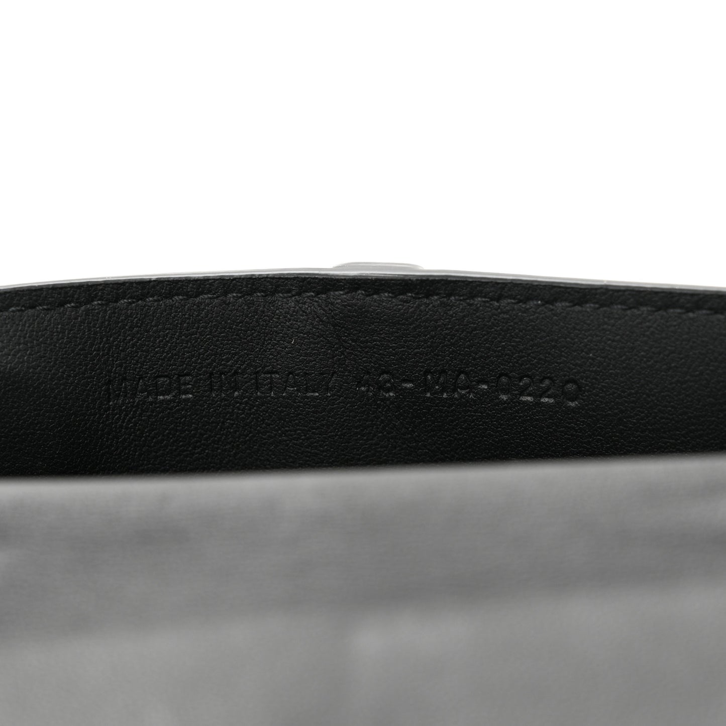 Ultra Matte Calfskin Nano Saddle Chain Pouch Black