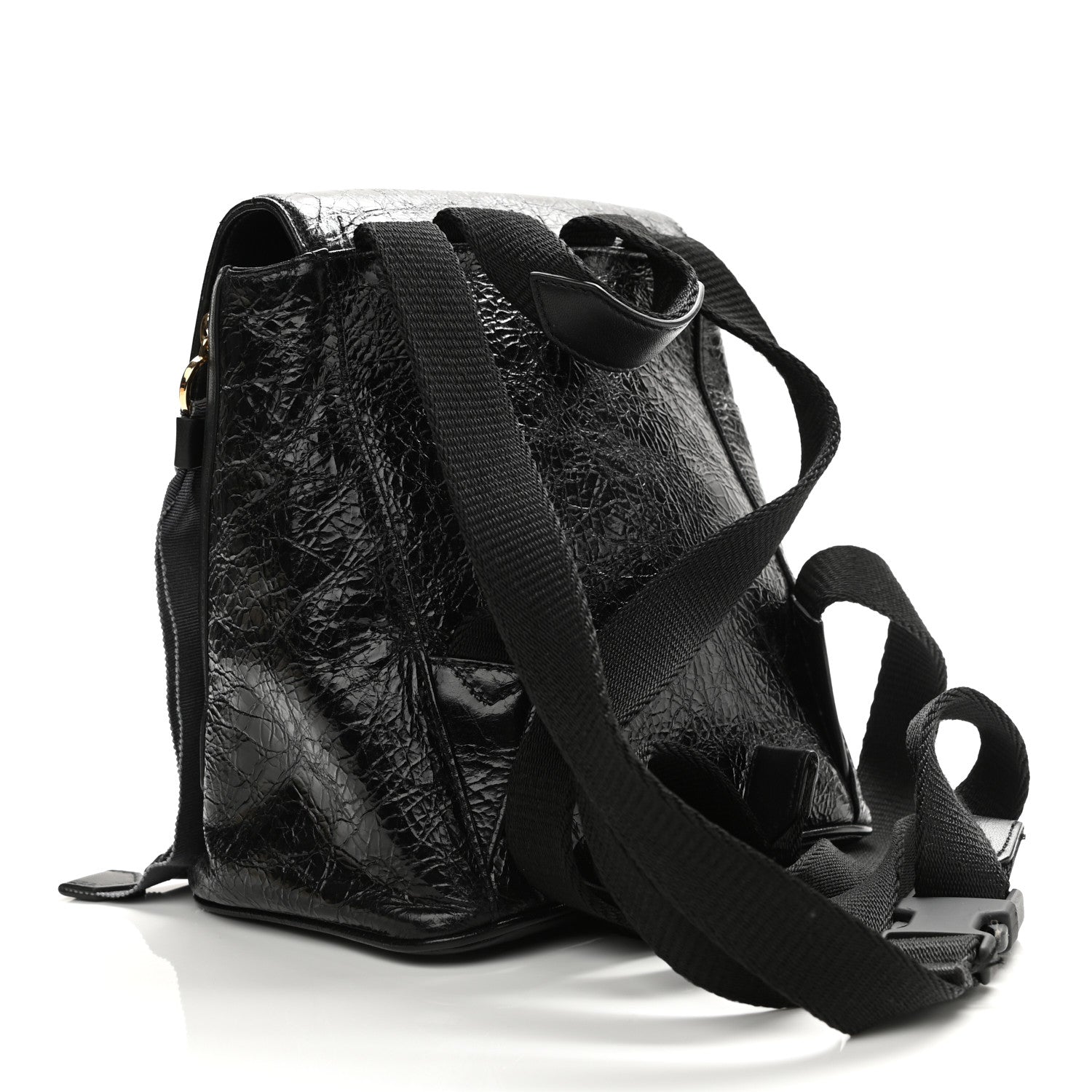 Givenchy Creased Patent Calfskin ID Backpack Black 4 of 25