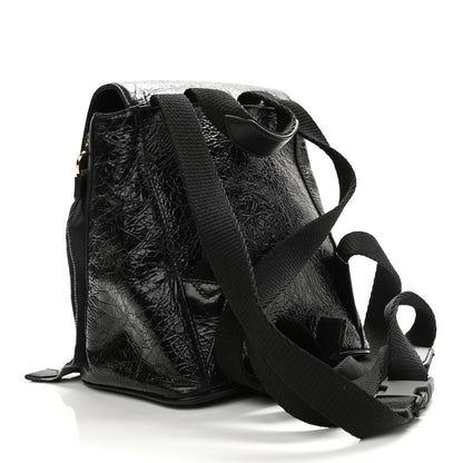 Givenchy Creased Patent Calfskin ID Backpack Black 4 of 25