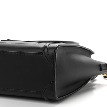 Celine Smooth Calfskin Nano Luggage Black 6 of 11