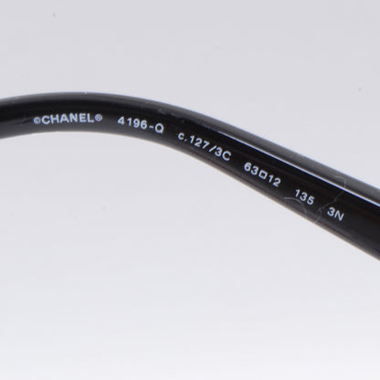 Chanel Quilted CC Sunglasses 4196Q Black 4 of 5