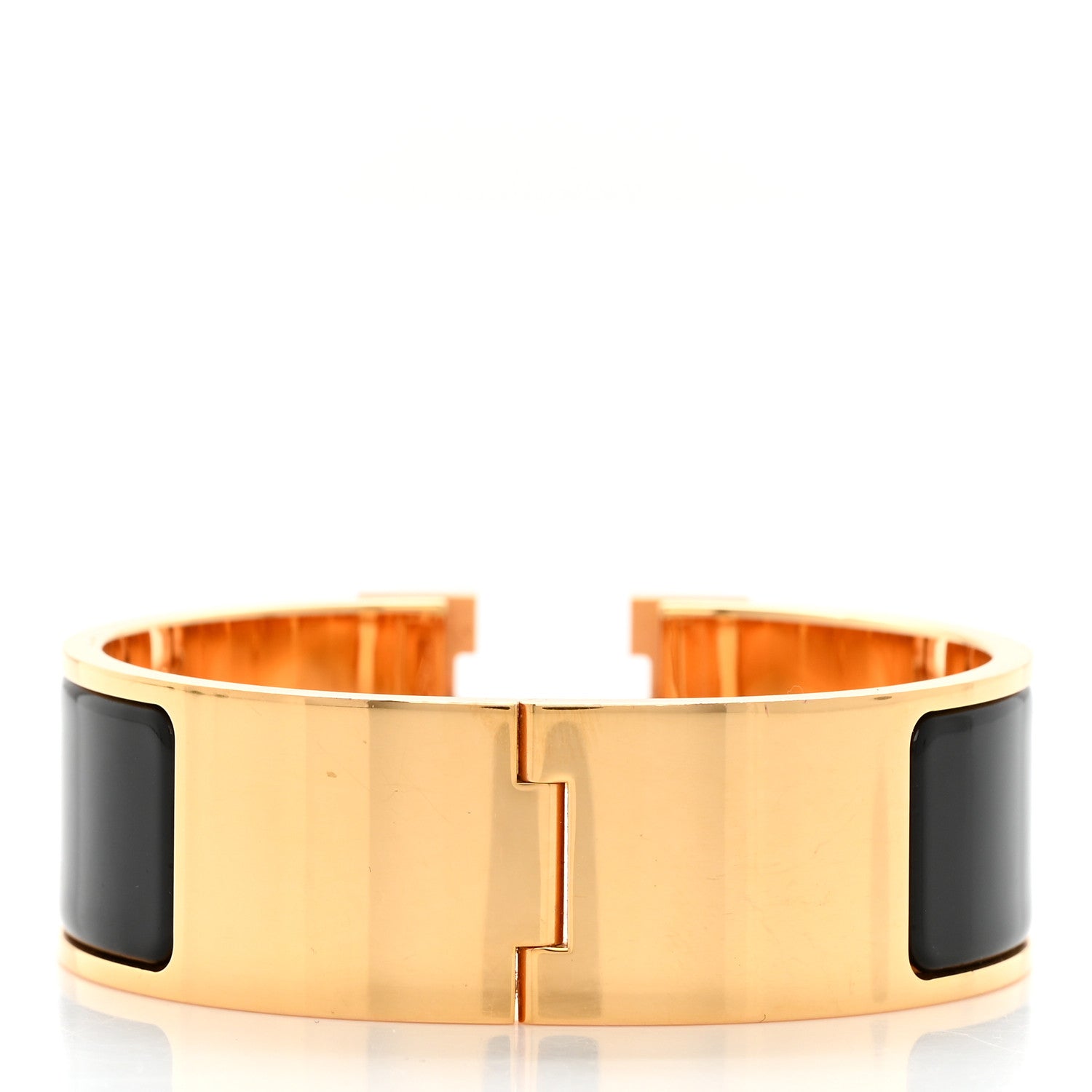 Hermes Enamel Wide Clic Clac H Bracelet PM Black 3 of 5