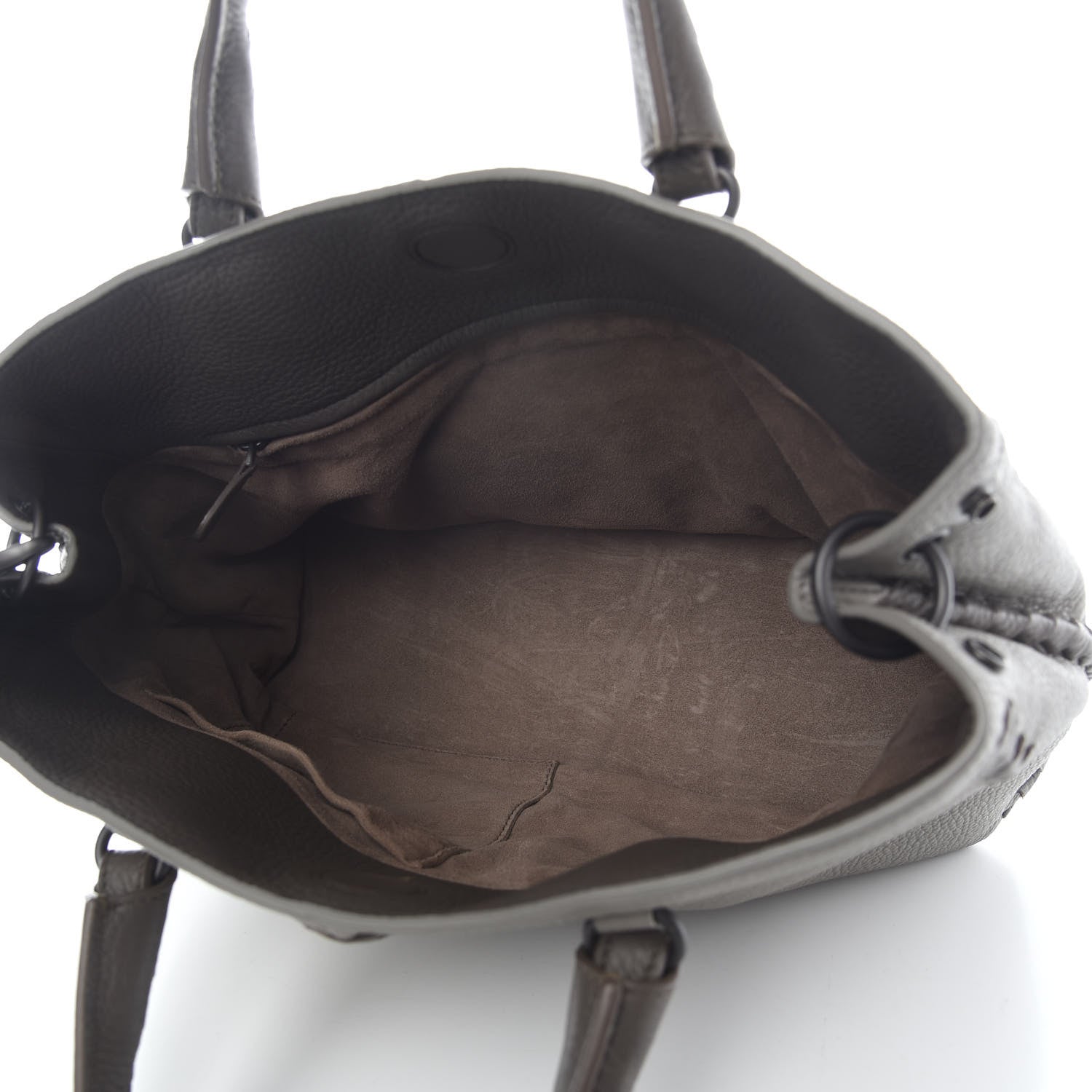 Bottega Veneta Cervo Deerskin Braided Tote Dark Cement New Steel 5 of 9