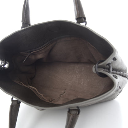 Bottega Veneta Cervo Deerskin Braided Tote Dark Cement New Steel 5 of 9